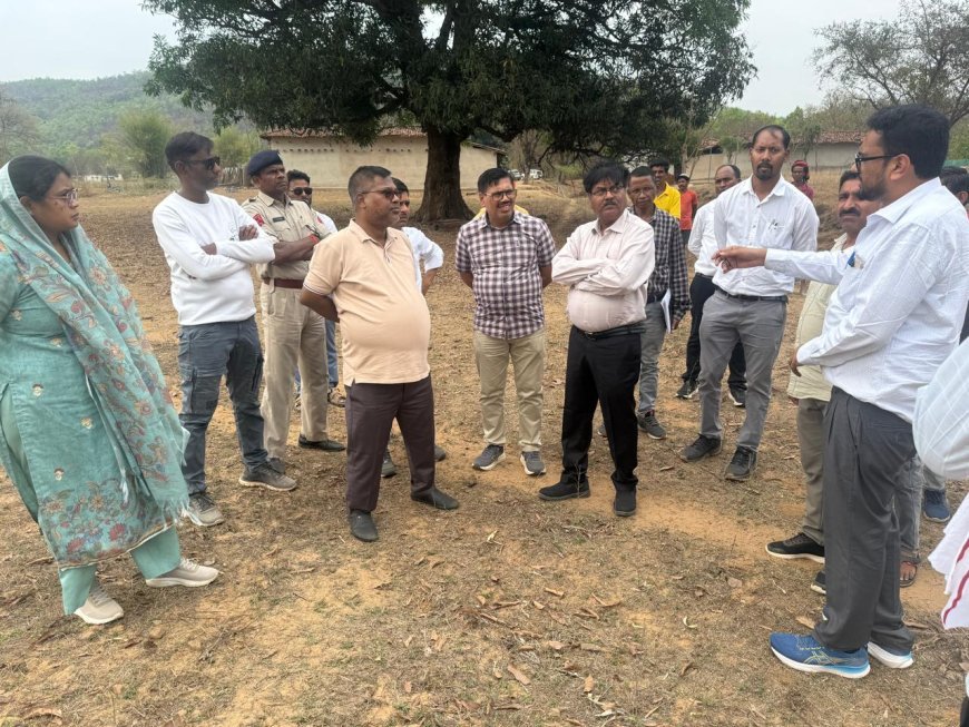 दूरस्थ ग्रामों में विद्युतीकरण को रफ्तार देने क्षेत्र के दौरे पर पहुँचे विद्युत कम्पनी के प्रबन्ध संचालक क्षेत्र में चल रहे विघुत विस्तार कार्य का लिया जायजा