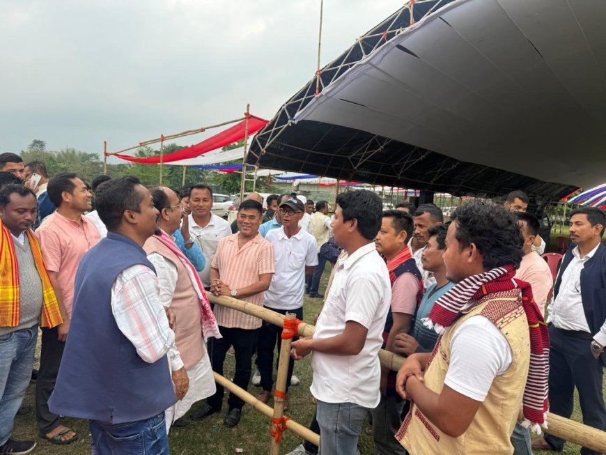 असम चुनाव: अरुण साव की रोंगोनदी में हुंकार, भाजपा प्रत्याशी के समर्थन में उमड़ा जनसैलाब