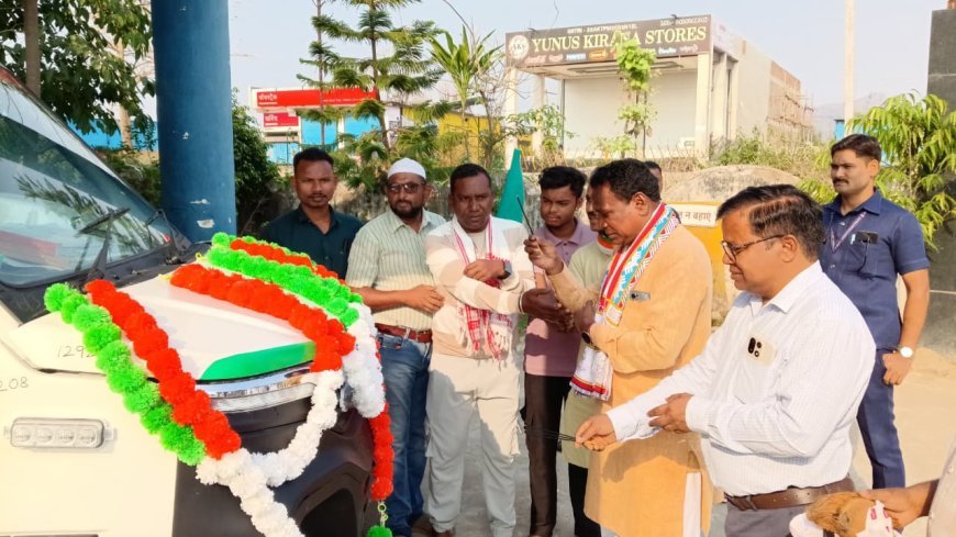 मैनपुर को मिली नई 108 एंबुलेंस की सौगात, विधायक जनक राम ध्रुव ने दिखाई हरी झंडी