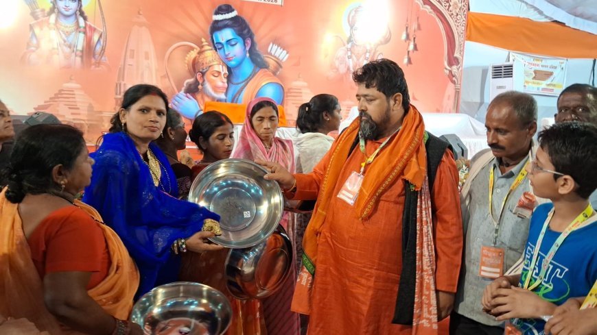 गौ सेवा अभियान को मिली नई गति, रायपुर में स्टील थाली वितरण से ‘गौ माता सेवा’ का संदेश