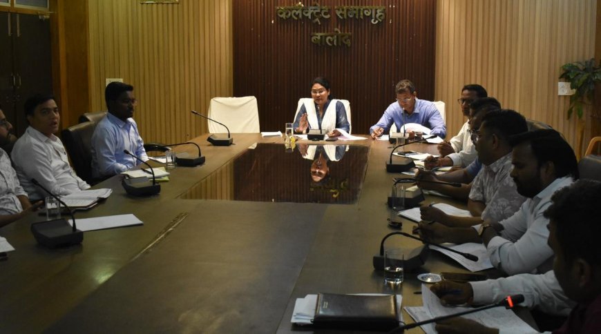 बालोद में जल संचय अभियान 2.0 की समीक्षा, 31 मई तक अधिक जल संरचनाएं बनाने के निर्देश