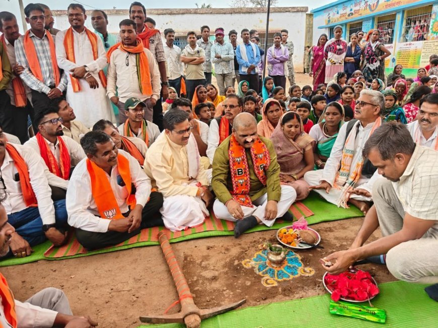 सांसद संतोष पांडेय का वनांचल दौरा, विकास कार्यों का भूमिपूजन और ग्रामीणों से सीधा संवाद