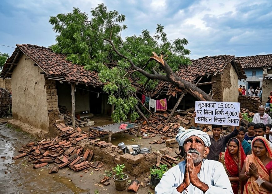 कोरिया में मुआवजे की मार: 15 हजार नुकसान पर मिले सिर्फ 4 हजार, 3 साल से भटक रहा किसान