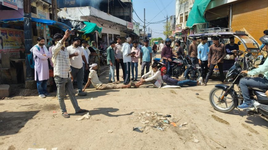 विजयपुर में गैस संकट पर भड़का जनाक्रोश, एसडीएम बंगले के सामने लगा जाम