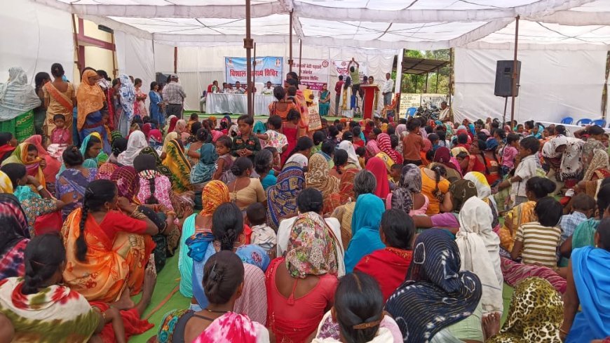 बोरई में बेटी बचाओ-बेटी पढ़ाओ व स्वास्थ्य शिविर आयोजित, महिलाओं और बच्चों को मिला लाभ