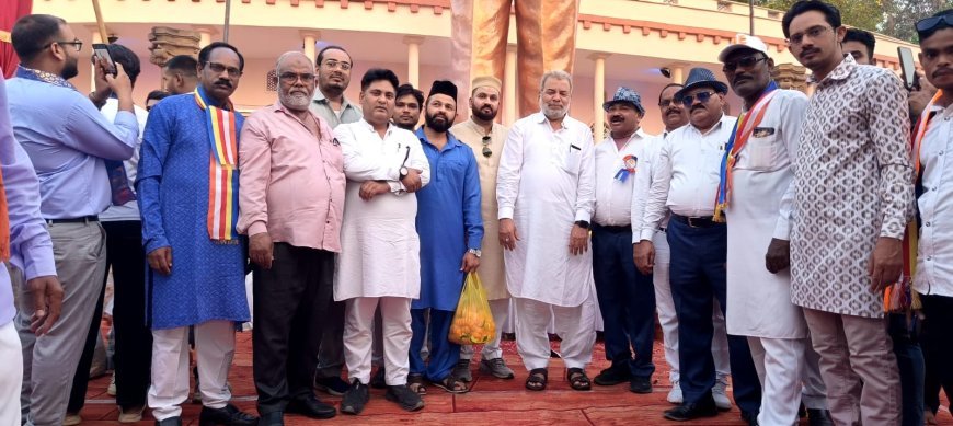 रायपुर में अंबेडकर जयंती पर मुस्लिम समाज ने किया पुष्पांजलि कार्यक्रम, भाईचारे का दिया संदेश