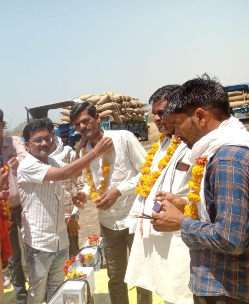 अमरवाड़ा में समर्थन मूल्य पर गेहूं खरीदी शुरू, किसानों के चेहरों पर दिखी खुशी