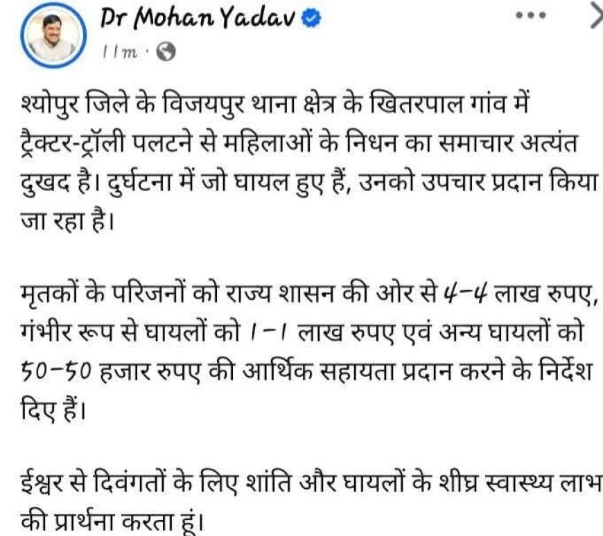 विजयपुर में भीषण सड़क हादसा: ट्रैक्टर-ट्रॉली पलटने से 4 महिलाओं की मौत, 28 घायल