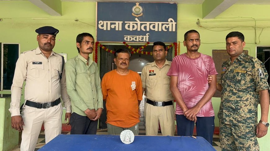 कवर्धा में हनुमान मंदिर से चांदी का मुकुट चोरी का खुलासा, तीन आरोपी गिरफ्तार