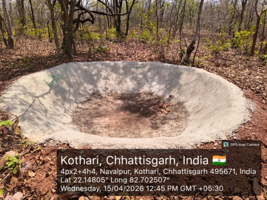 कोरबा में वन्यजीव प्यासे: मड़वारानी जंगल में जल योजना फेल, दो साल में नहीं पहुंची पानी की बूंद
