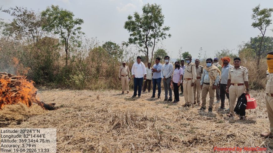 गरियाबंद में संदिग्ध हालात में तेंदुए की मौत, NH-130C पर मिला शव