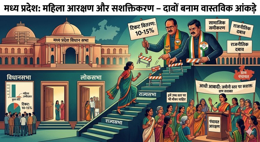 आधी आबादी का सवाल: मध्य प्रदेश में नारी शक्ति को किसने दिया ज्यादा प्रतिनिधित्व? विधानसभा से संसद तक बीजेपी-कांग्रेस का आंकलन