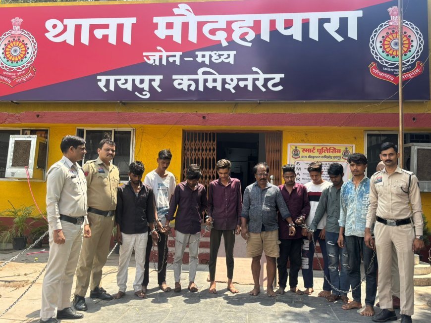 रायपुर में पुलिस का मिडनाइट ऑपरेशन: 20 वारंटी गिरफ्तार, 50+ अपराधियों पर कार्रवाई से मचा हड़कंप