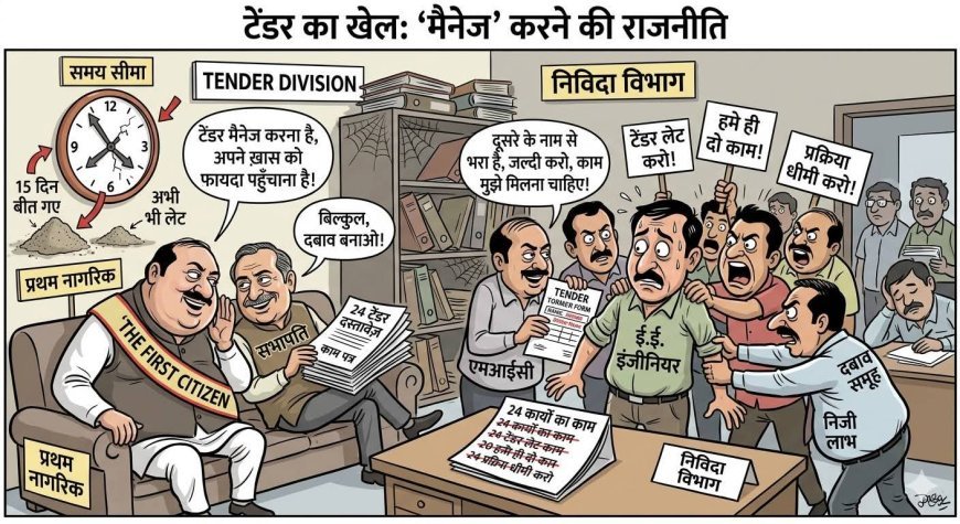 नगर निगम में ‘टेंडर सेटिंग’ के आरोप: विकास कार्यों की रफ्तार पर उठे सवाल