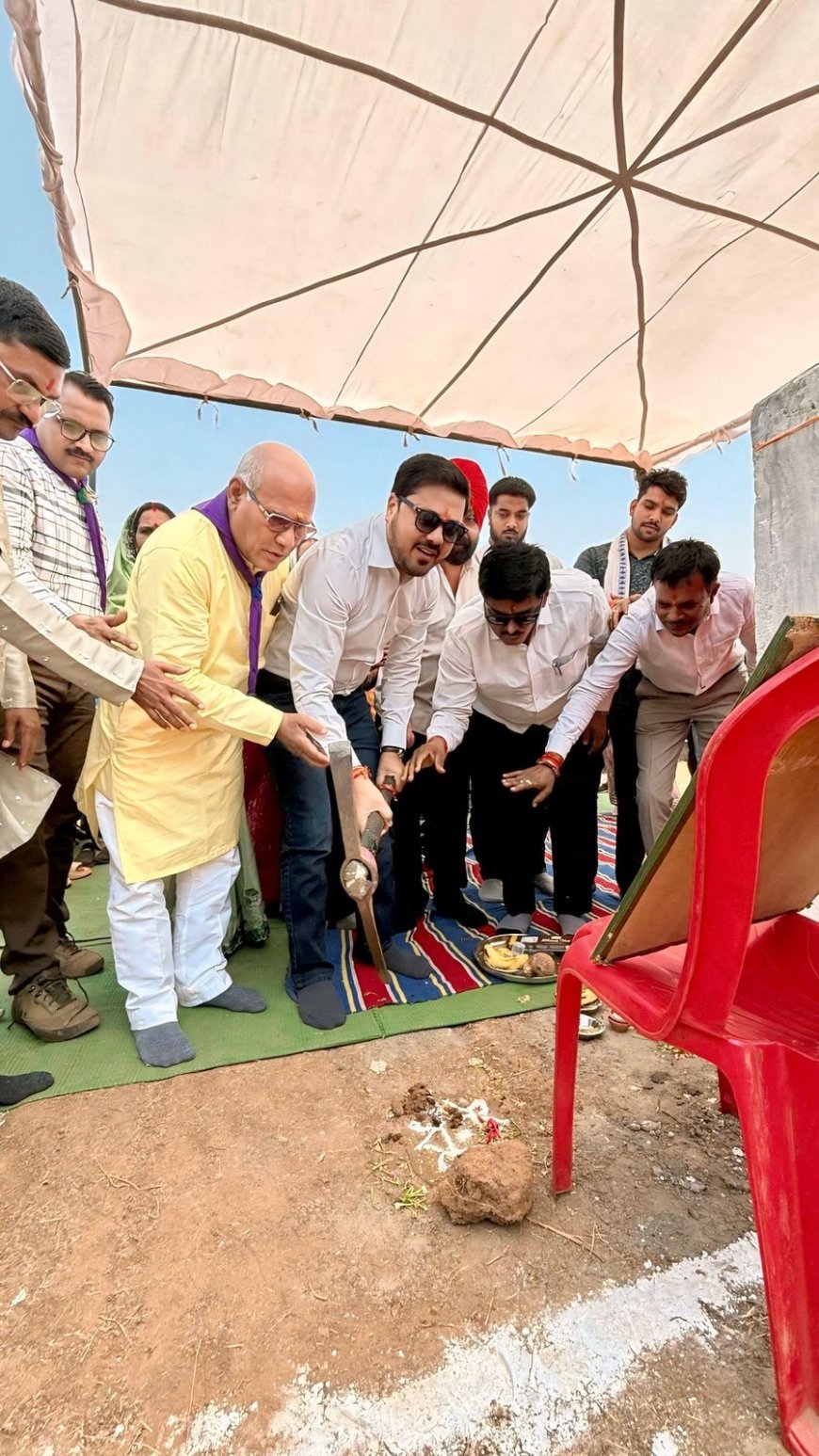 ग्राम मांठ में स्काउट्स-गाइड्स प्रशिक्षण केंद्र का भूमिपूजन, युवाओं के लिए बनेगी ‘संस्कार शाला’