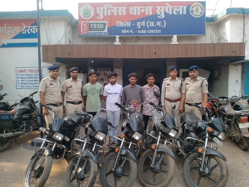 दुर्ग में बाइक चोरी गिरोह का खुलासा, लेकिन श्रेय की लड़ाई ने खड़े किए सवाल