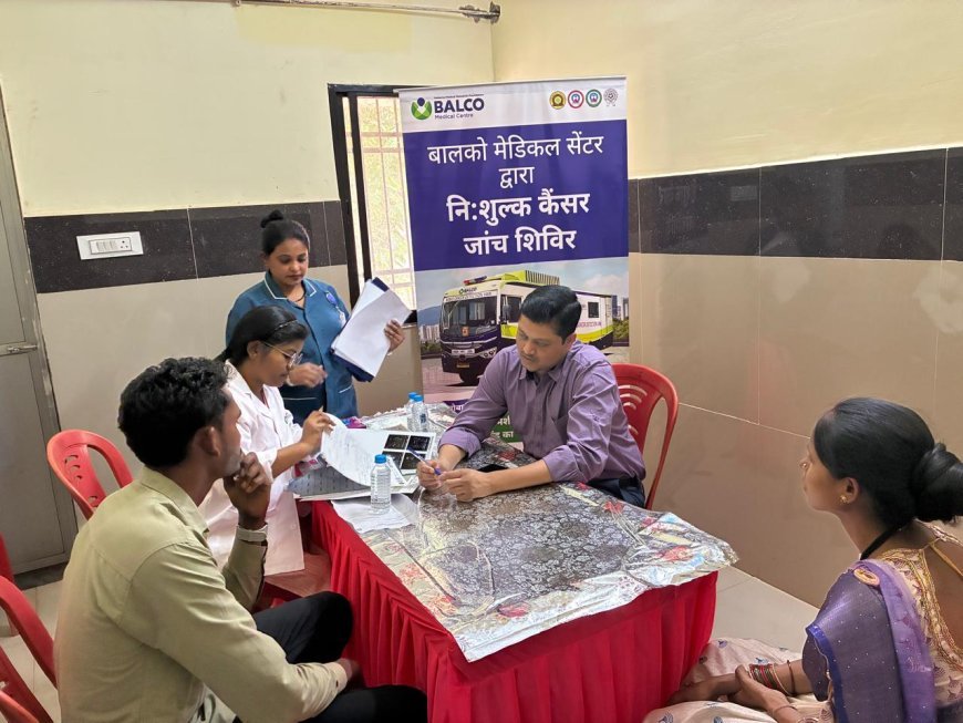 कवर्धा में निःशुल्क कैंसर जांच शिविर: 25 मरीजों की हुई जांच, 5 संभावित मरीज चिन्हित