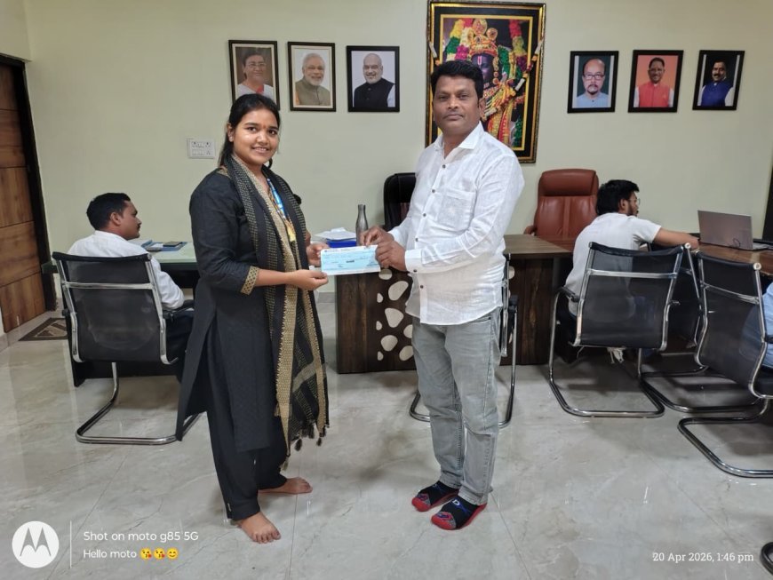 कबीरधाम में बेटियों की शिक्षा को बढ़ावा: उपमुख्यमंत्री विजय शर्मा ने दी आर्थिक सहायता