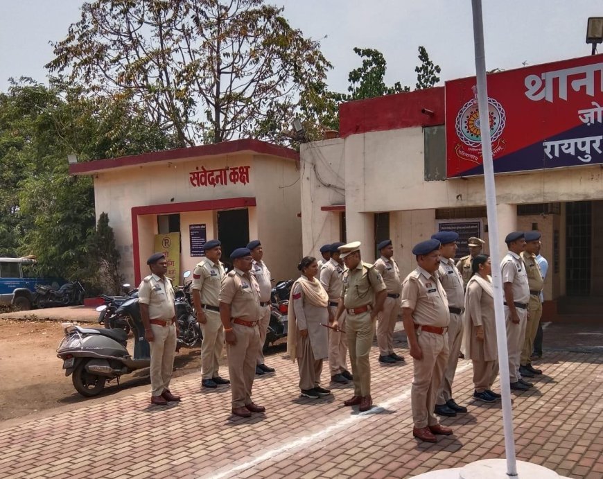 डीसीपी मयंक गुर्जर ने किया थाना उरला का वार्षिक निरीक्षण, कानून-व्यवस्था सुदृढ़ करने दिए निर्देश