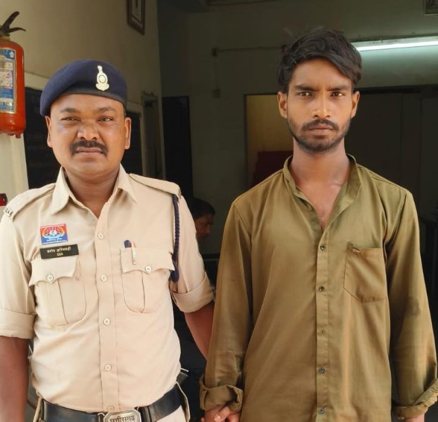 धमतरी पुलिस की सख्त कार्रवाई: सार्वजनिक स्थान पर हेरोइन सेवन करते युवक गिरफ्तार, जीरो टॉलरेंस का संदेश