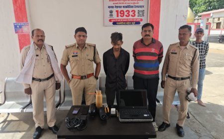 चरचा पुलिस की बड़ी कामयाबी: क्वार्टर चोरी का खुलासा, ₹92 हजार का सामान बरामद, आरोपी गिरफ्तार