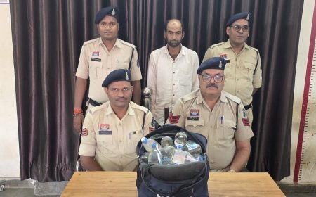 जांजगीर-चांपा में अवैध शराब पर पुलिस का शिकंजा: 50 पाव शराब सहित आरोपी गिरफ्तार