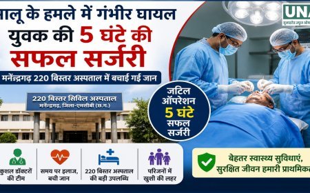 भालू के हमले में घायल युवक को नई जिंदगी: 5 घंटे की सफल सर्जरी से बची जान