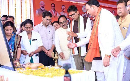 रायगढ़ में स्वास्थ्य सुविधाओं का विस्तार: मंत्री श्याम बिहारी जायसवाल व ओ.पी. चौधरी ने बहु-आयामी परियोजनाओं का किया भूमिपूजन