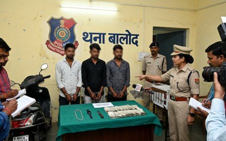 बालोद में चाकू दिखाकर लूट करने वाले तीन आरोपी गिरफ्तार, पुलिस की बड़ी कार्रवाई