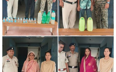 धमतरी में अवैध शराब कारोबार पर पुलिस का बड़ा एक्शन, 4 जगहों पर रेड, 4 आरोपी गिरफ्तार