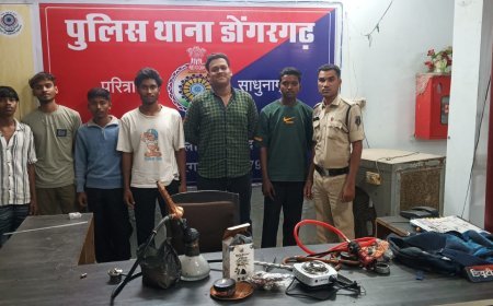 डोंगरगढ़ में फार्म हाउस पर हुक्का पार्टी का भंडाफोड़, 6 युवक गिरफ्तार