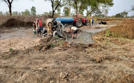 कसौंदा में स्टॉप डेम निर्माण में अनियमितता का आरोप, घटिया सामग्री उपयोग करने की शिकायत