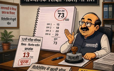 एमपी बोर्ड की बड़ी लापरवाही: 73 अंक वाले छात्र को 13 नंबर देकर किया पूरक घोषित
