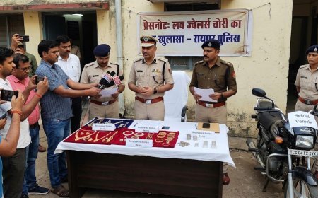 लव ज्वेलर्स में बड़ी चोरी का खुलासा, 10 घंटे में एक विधि से संघर्षरत बालक गिरफ्तार, अन्य आरोपी फरार