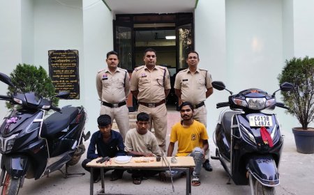 रायगढ़ में सूने मकान में चोरी का खुलासा, चक्रधरनगर पुलिस ने तीन आरोपियों को किया गिरफ्तार
