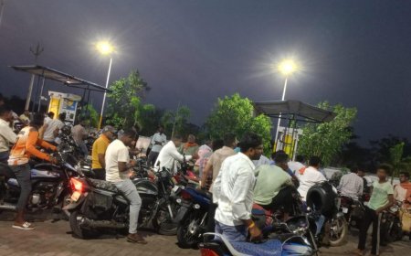 बालोद में पेट्रोल-डीजल को लेकर अफरा-तफरी, पंपों पर लगी लंबी कतारें