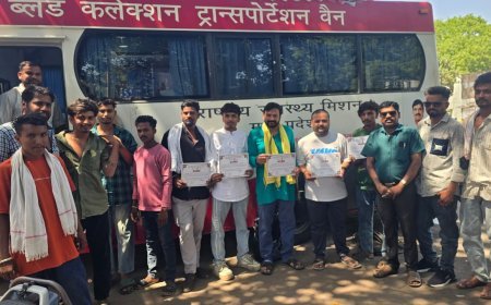जयस ने मनाया 13वां स्थापना दिवस, 8 युवाओं ने रक्तदान कर निभाया सामाजिक दायित्व