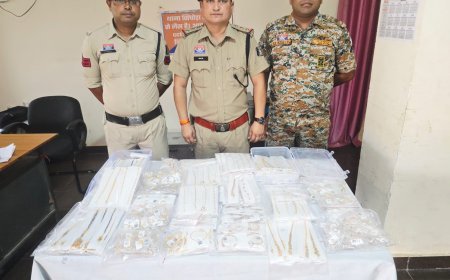 महासमुंद में 9 करोड़ से अधिक के सोने के आभूषण जब्त, सिंघोड़ा पुलिस की बड़ी कार्रवाई