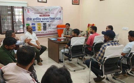 बड़े बचेली नगर पालिका ने बल्क वेस्ट जनरेटरों को दिए ठोस अपशिष्ट प्रबंधन नियम 2026 के पालन के निर्देश
