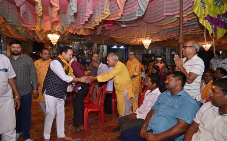बसना के अरेकेल चौक में गूंजा हरिनाम संकीर्तन, विधायक डॉ. संपत अग्रवाल ने लिया महायज्ञ में हिस्सा