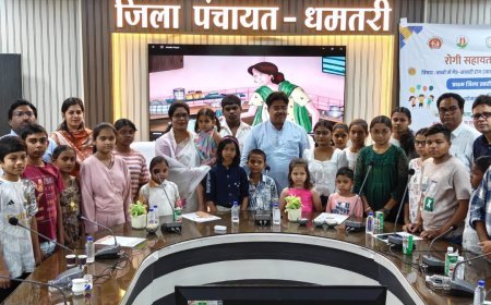 धमतरी में बाल मधुमेह पीड़ित बच्चों के लिए रोगी सहायता समूह बैठक, उपचार और जागरूकता पर जोर