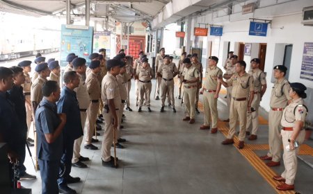 राजनांदगांव रेलवे स्टेशन पर पुलिस, RPF और GRP की संयुक्त मॉक ड्रिल