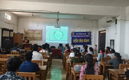 पीजी कॉलेज कवर्धा में स्वस्थ आहार विषय पर व्याख्यान आयोजित