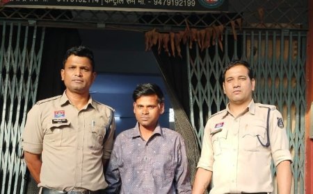 थाना लालबाग की कार्रवाई, पत्नी और बच्चों से विवाद करने वाला आरोपी गिरफ्तार