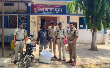 बालोद पुलिस की बड़ी कार्रवाई, 12 किलो से अधिक गांजा के साथ आरोपी गिरफ्तार
