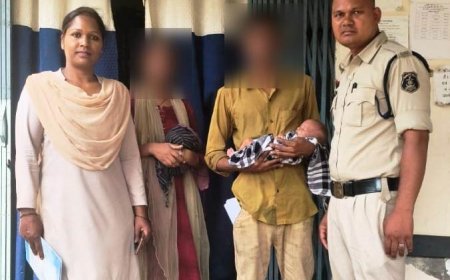रायगढ़ रेलवे स्टेशन पर मासूम को बचाने में पुलिस की संवेदनशील पहल, डेढ़ माह के बच्चे को मिला नया सहारा
