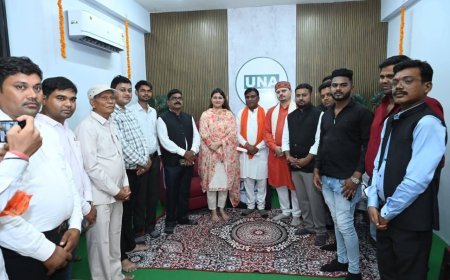 कवर्धा के पहले टीवी न्यूज़ चैनल UNA के छत्तीसगढ़-मध्यप्रदेश मुख्यालय का हुआ भव्य उद्घाटन