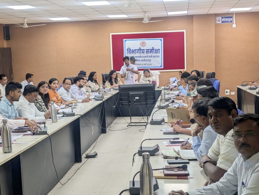 आलीराजपुर में विभागीय योजनाओं की समीक्षा, सम्पतिया उइके ने नल-जल और छात्रावास व्यवस्थाओं पर दिए सख्त निर्देश