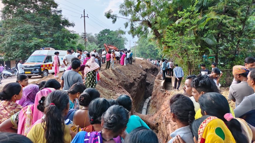 दल्ली राजहरा में बड़ा हादसा: सीवरेज पाइप लाइन कार्य के दौरान मिट्टी धंसने से 3 मजदूरों की मौत