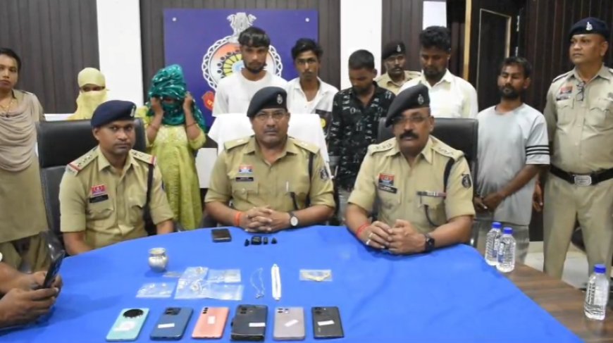 दुर्ग पुलिस की बड़ी सफलता: अंतरजिला चोर गिरोह का भंडाफोड़, मास्टरमाइंड ‘गोरखा’ समेत 7 गिरफ्तार